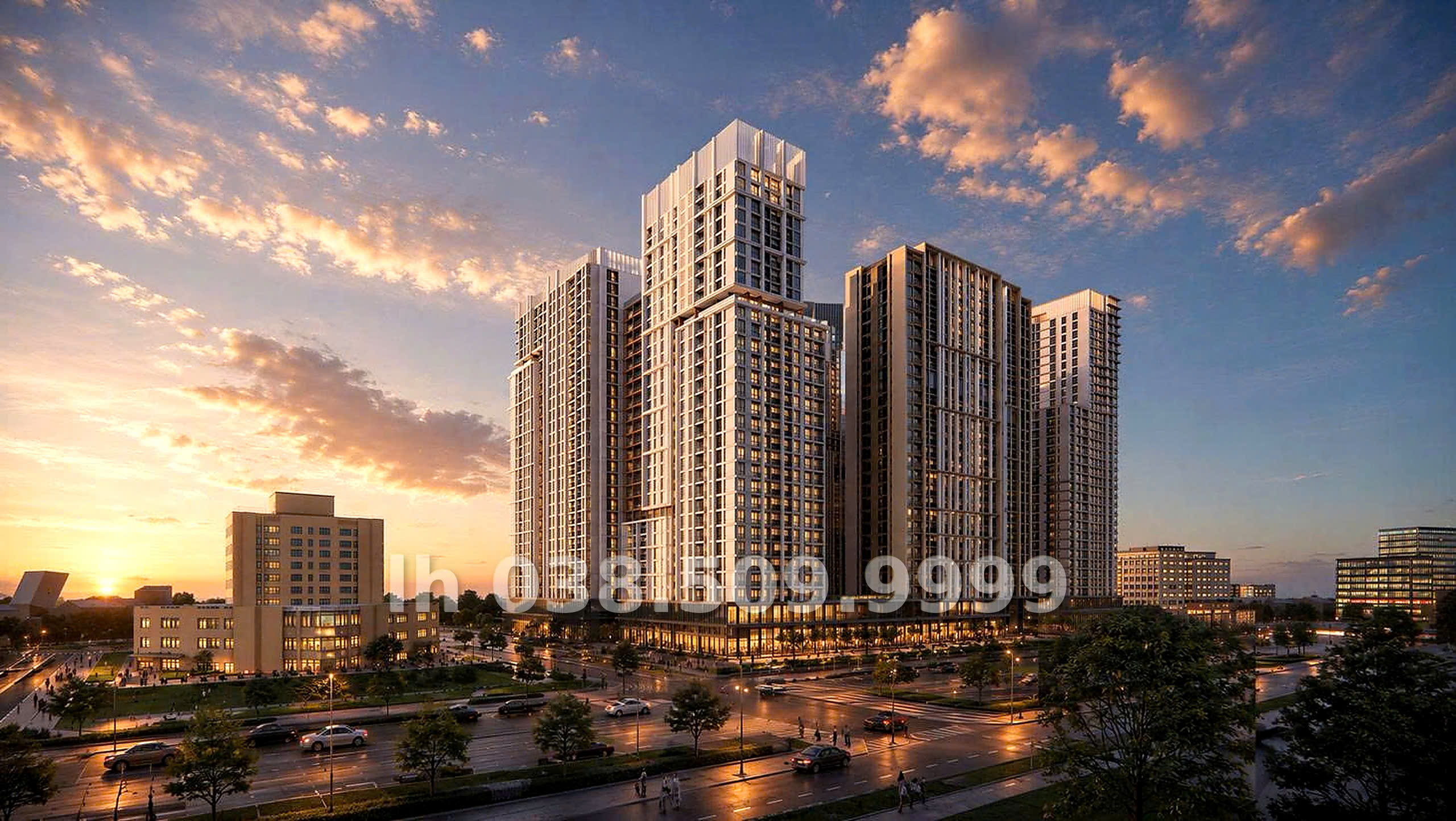 Phối cảnh tổng thể dự án Sun Group tại trung tâm thành phố Vinh, Nghệ An