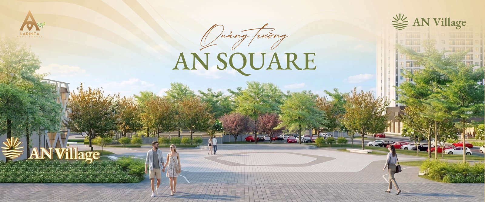 Quảng trường AN Square trong dự án La Pinta Cửa Lò AN Village