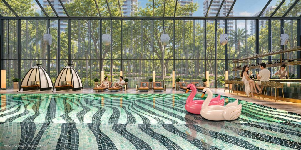 Bể bơi bốn mùa và quầy bar Sun Glory Residence - Sun Group Trường Vinh