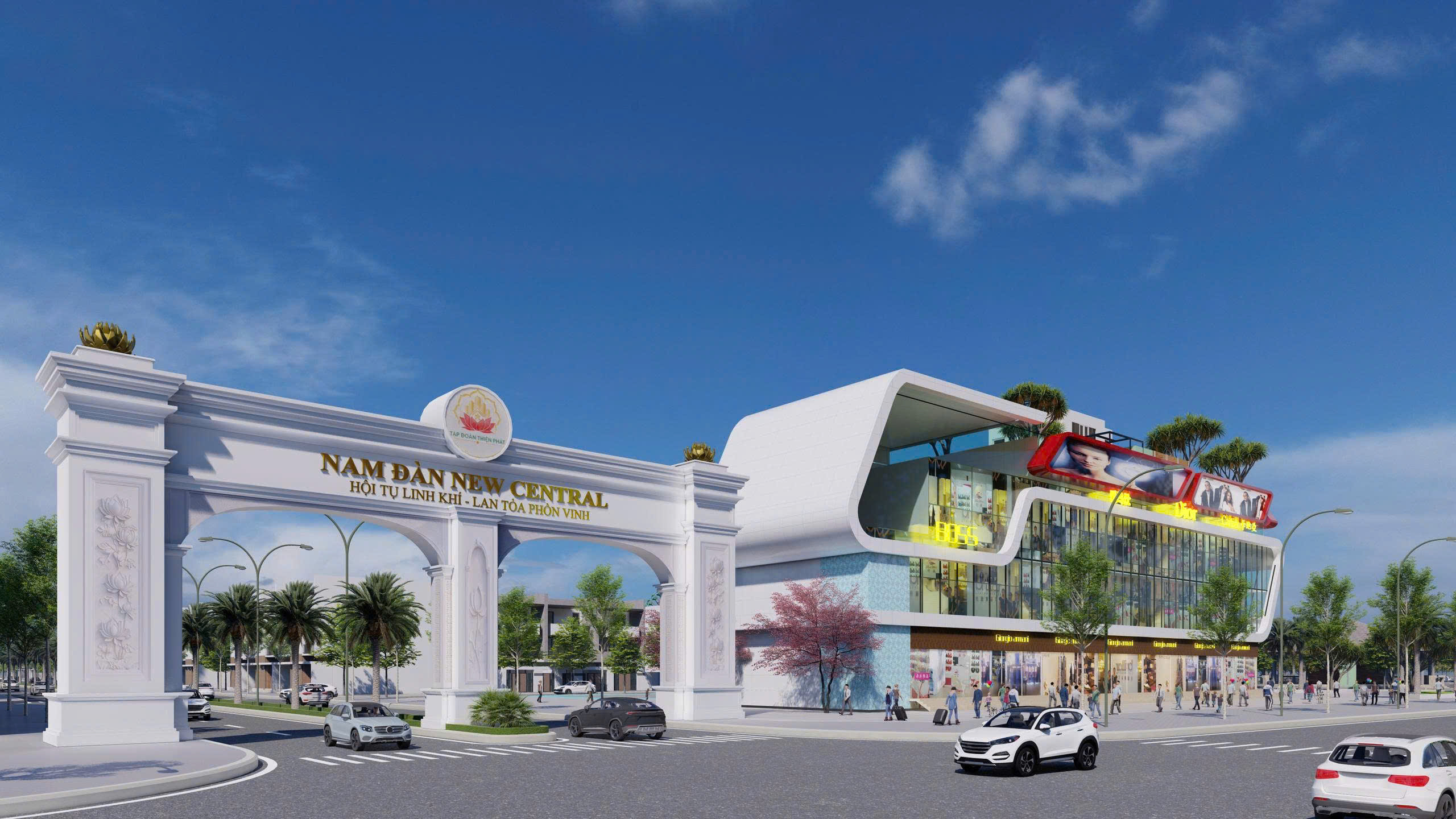 Phối cảnh cổng chào Nam Đàn New Central – Park City Nam Đàn