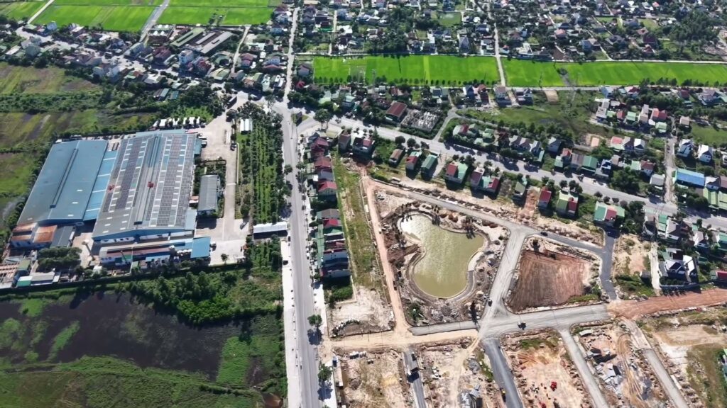 Đầu tư đất nền Vinh Nghệ An — khu đất nền đang làm hạ tầng ở Cửa Lò