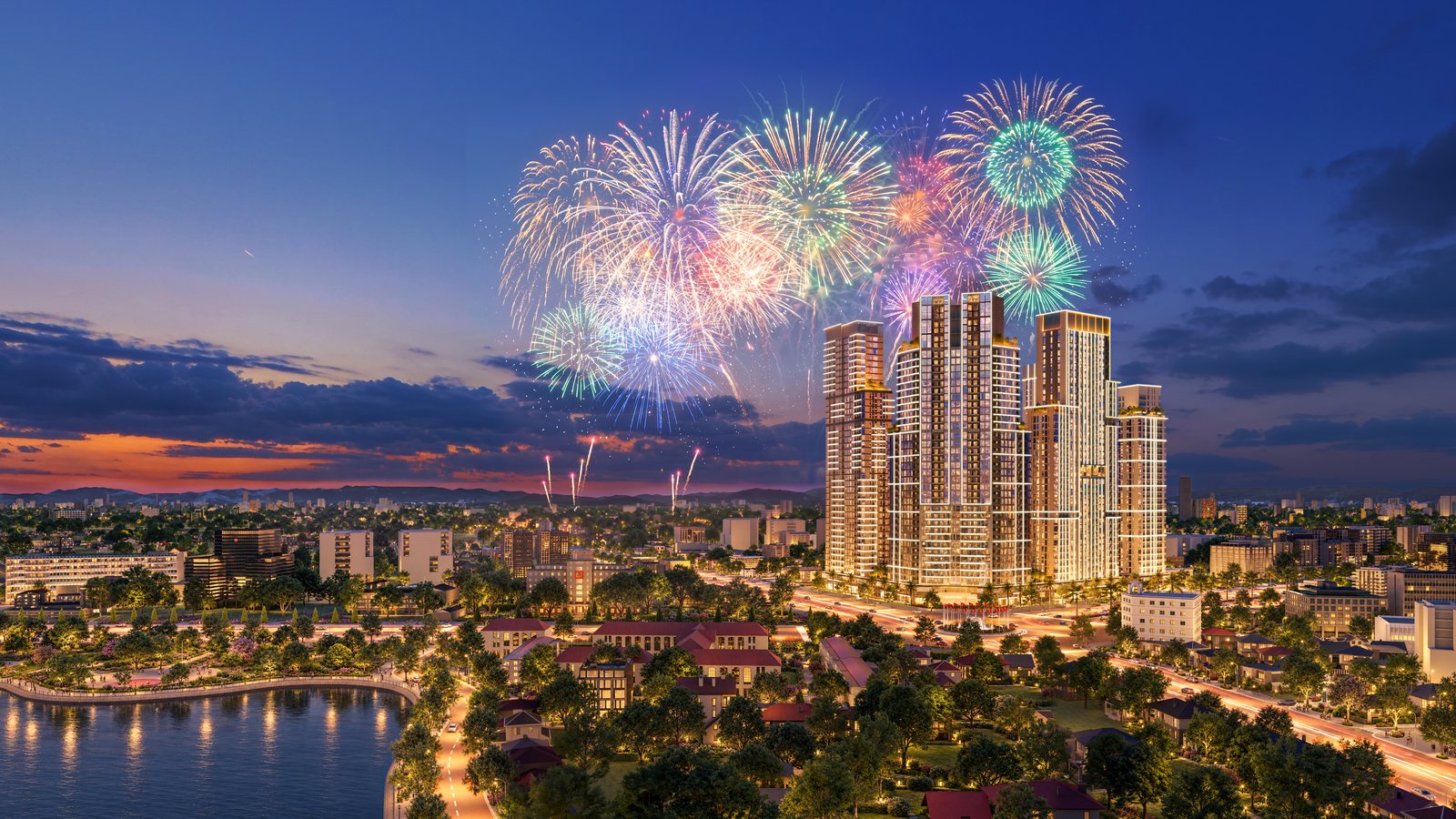 Giá bán Sun Glory Residence: phối cảnh tòa Sky 37 tại bùng binh Hải Quan, TP Vinh